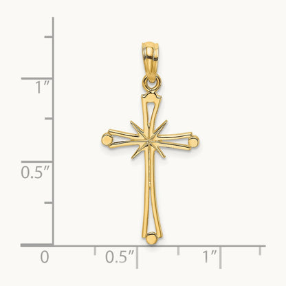 Polished with X Center Cross Charm — 21.47mm