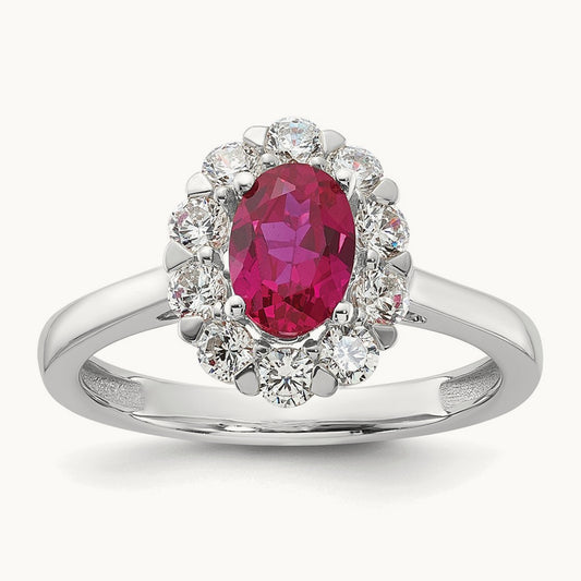 Created Ruby Halo Ring — 7
