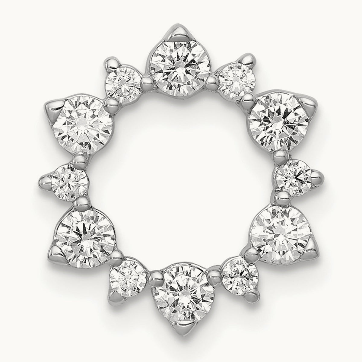 Diamond Fancy Circle Chain Slide — 13.8mm