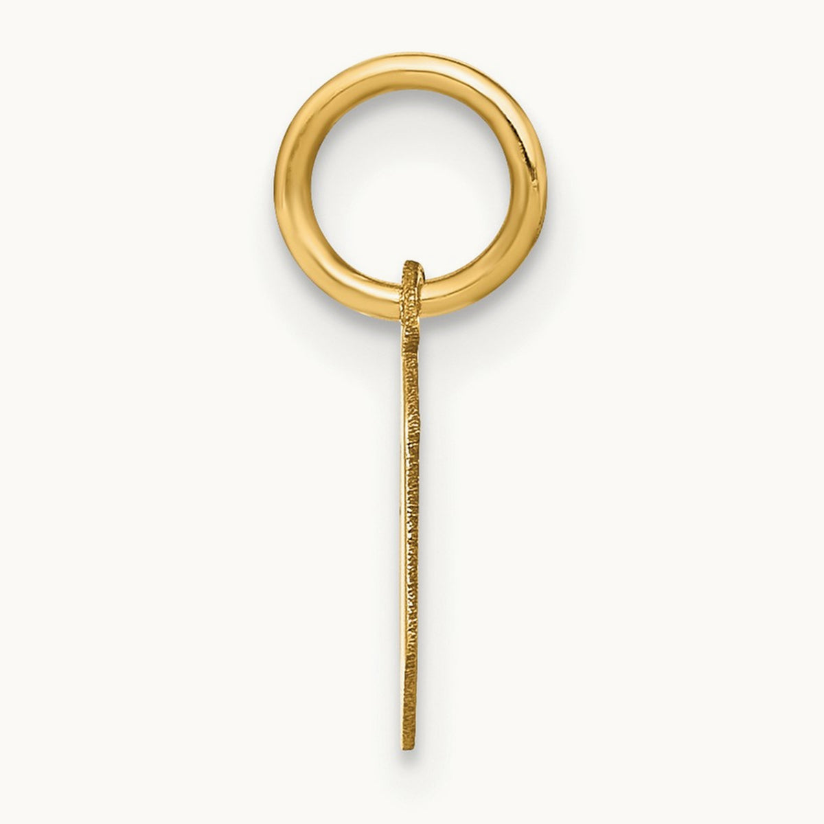 Lowercase Initial Pendant — O