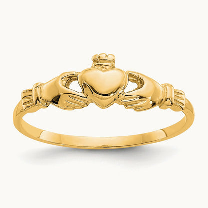 Child's Claddagh Ring — 14K Yellow Gold