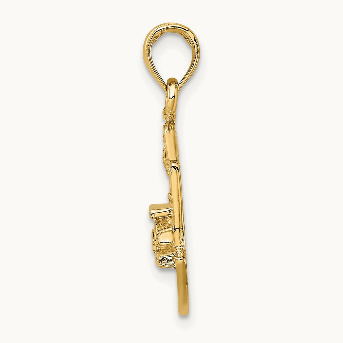CHARLESTON SCENE w/ Horse, Cart, and House Charm, 14K