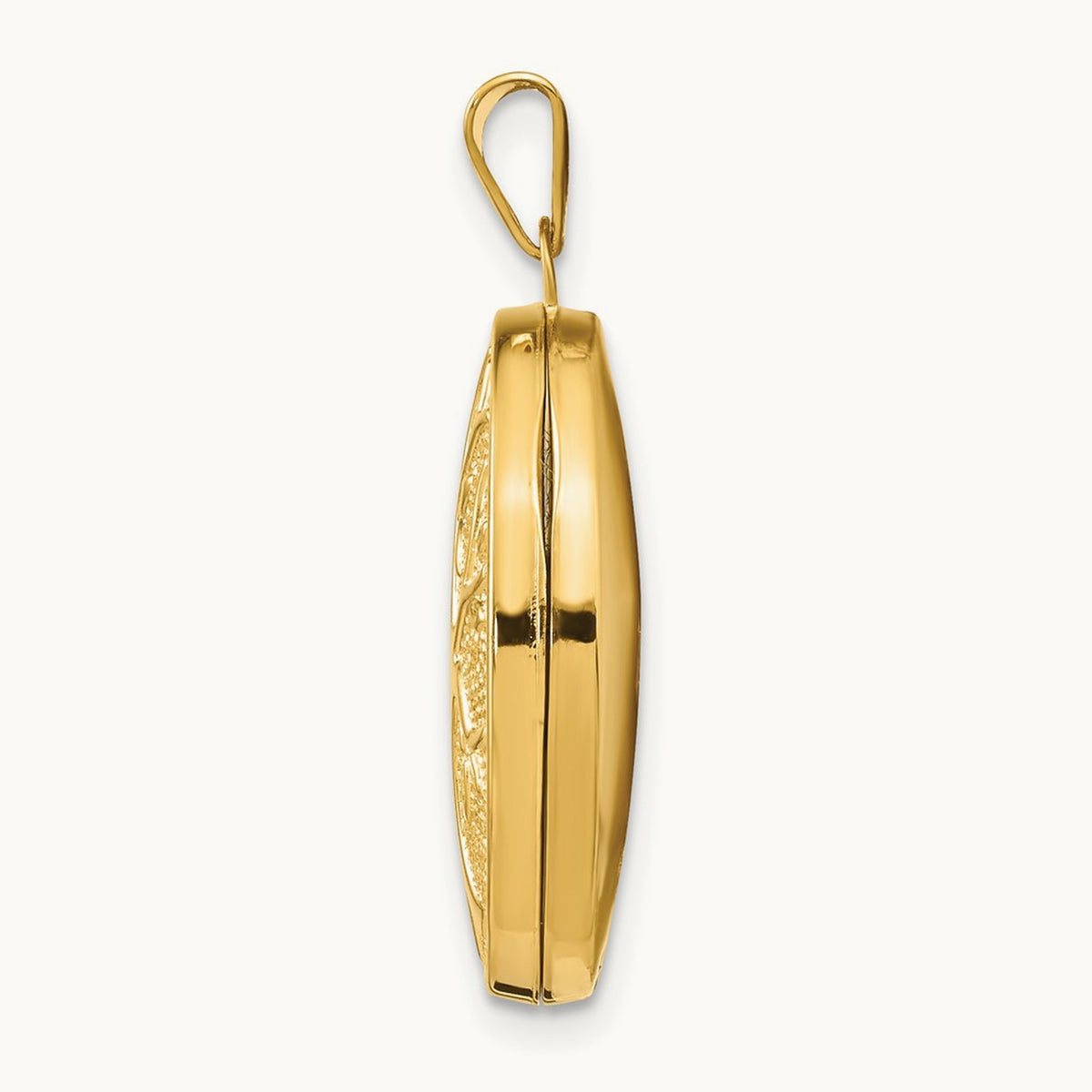 21x16mm Oval Tree Locket — 14K Yellow Gold