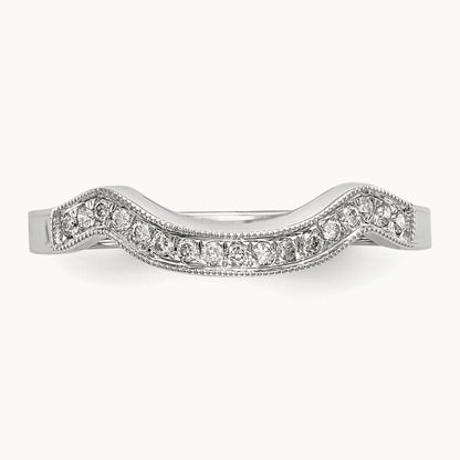 Diamond Wedding Band, 14K White Gold