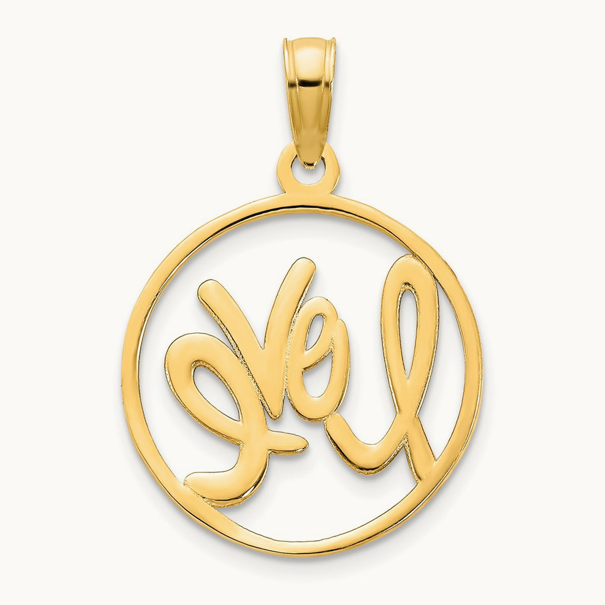 Love charm, 14K Yellow Gold