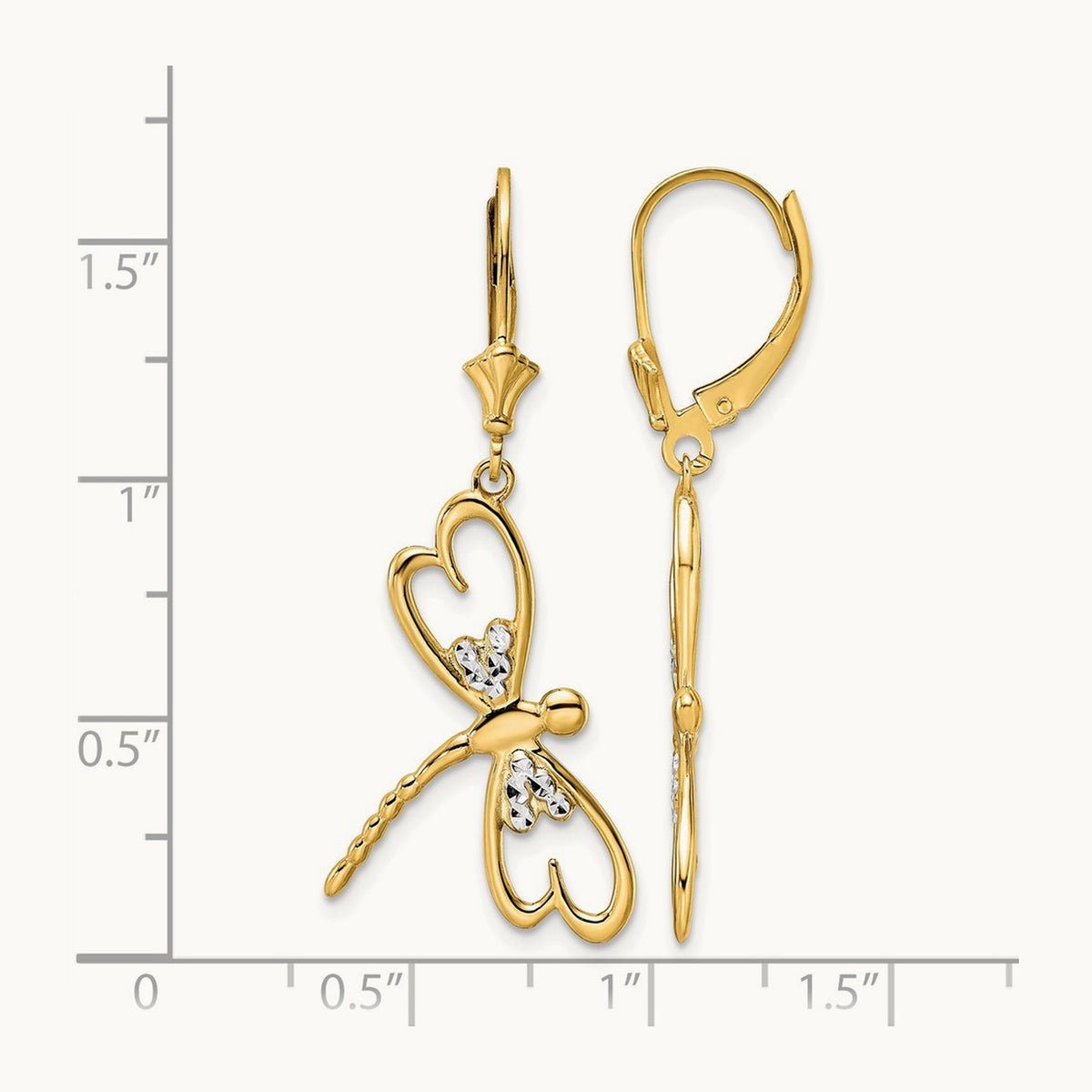 & D/C Dragonfly Leverback Earrings — photo set