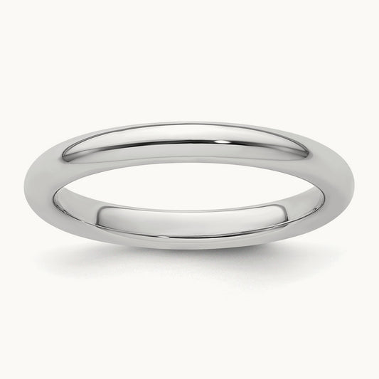 Comfort-Fit Wedding Band — 2.5mm