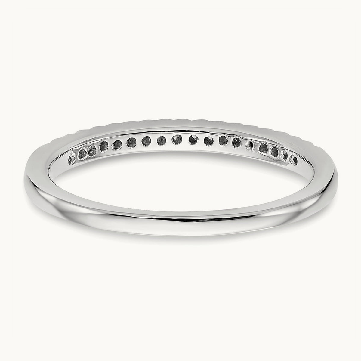 Diamond Wedding Band, 14K White Gold