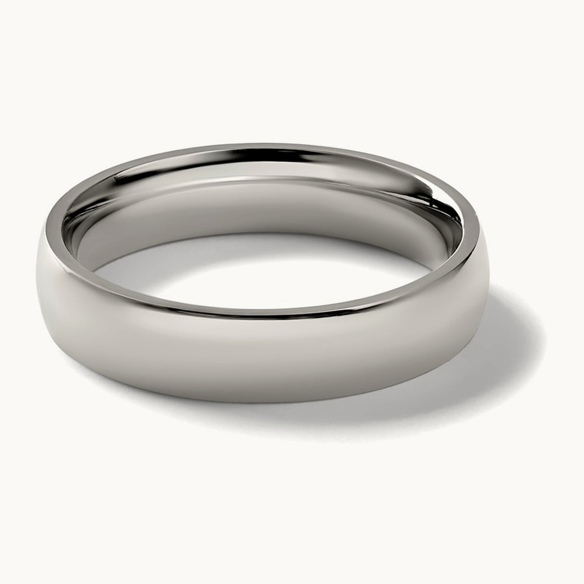 Polished Half Round Band — 5mm, 7.5