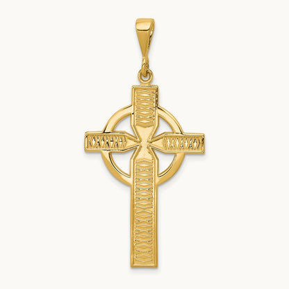 Celtic Cross Pendant, 14K