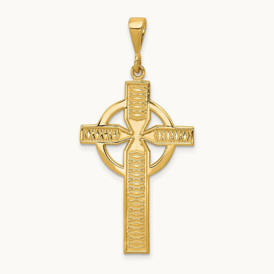 Celtic Cross Pendant, 14K