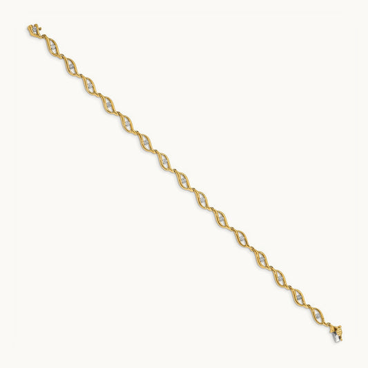 Diamond 7.5in Link Bracelet — photo set