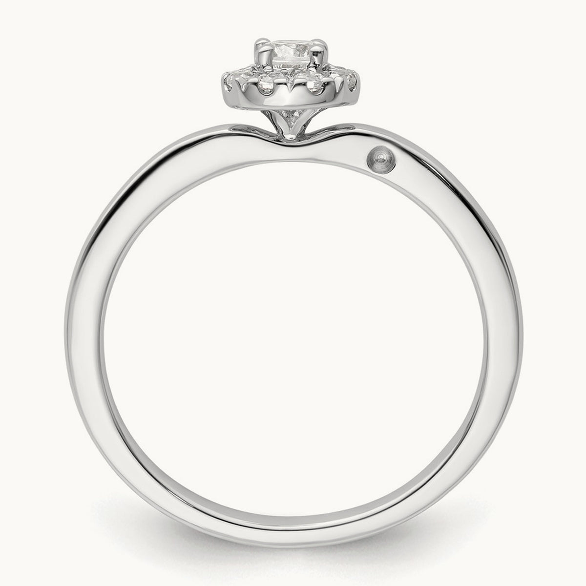 Petite Halo Engagement Ring, 0.25 ct tw Lab-Grown Diamond