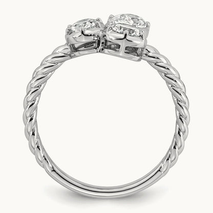 3 Stone Fashion Ring, 1.00 ct tw Lab-Grown Diamond