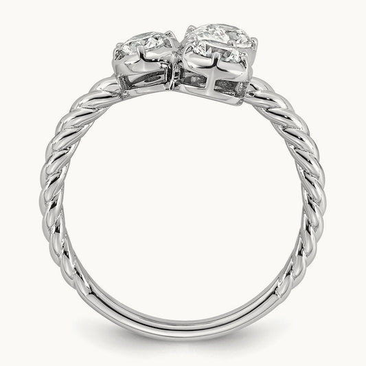 3 Stone Fashion Ring, 1.00 ct tw Lab-Grown Diamond