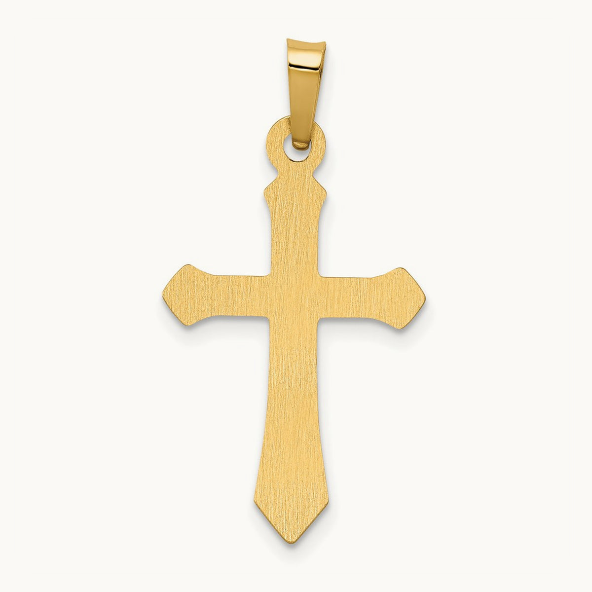 Polished Cross Pendant, 14K