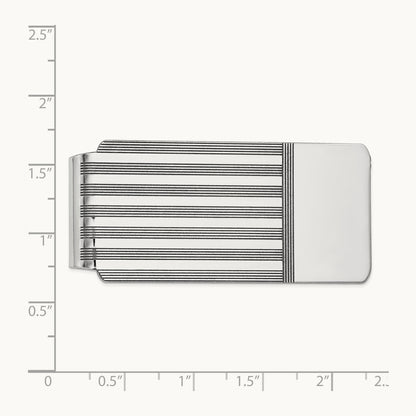 Men's Money Clip, 14K White Gold