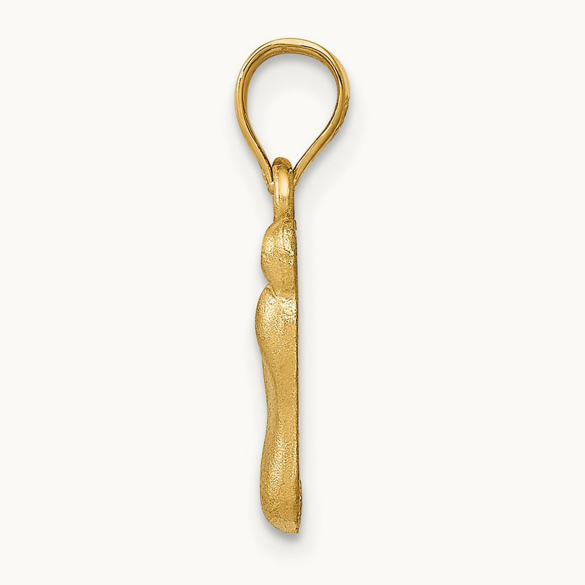 Diamond-cut Foot Charm, 14K