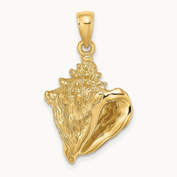 Conch Shell Charm — 27mm