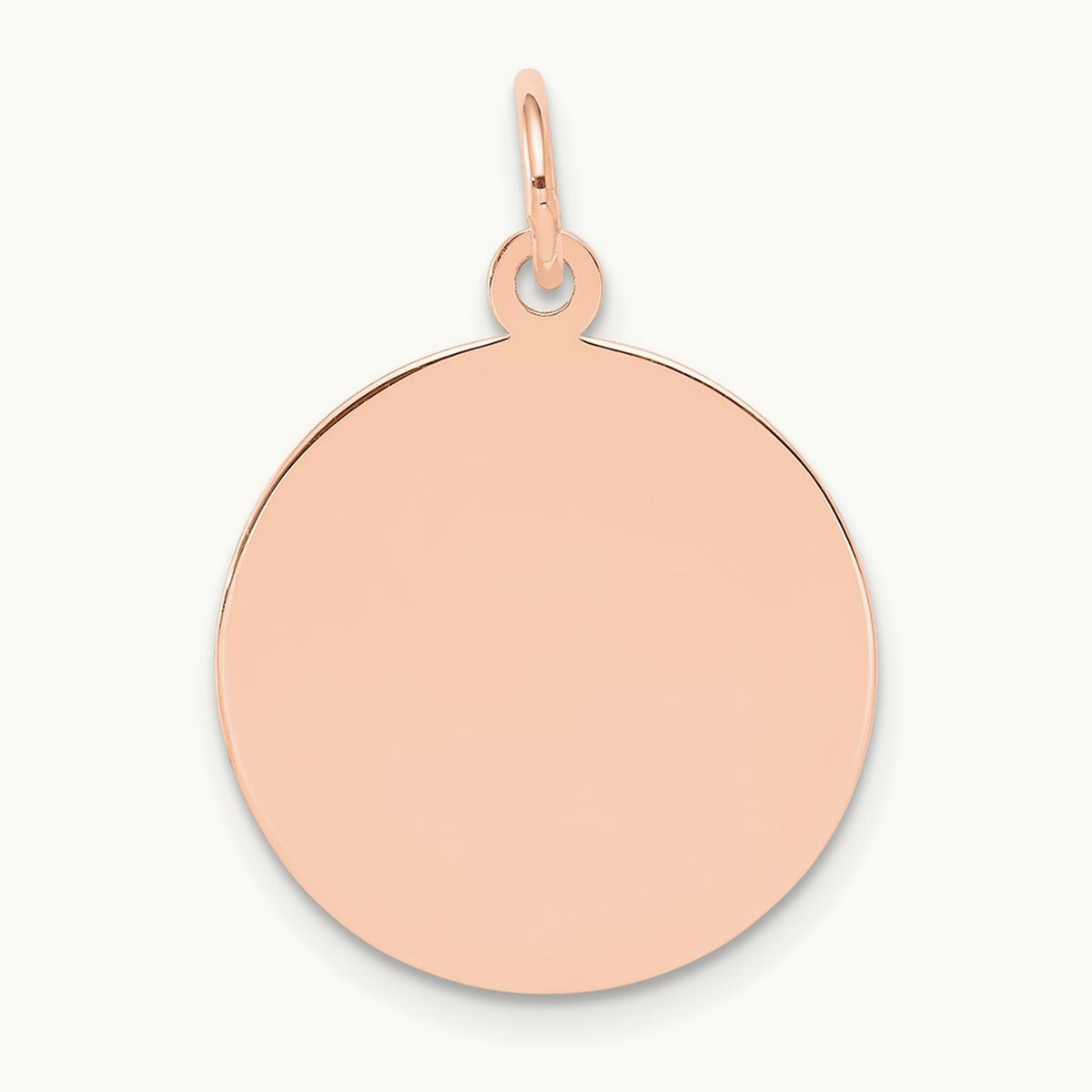 Plain .011 Gauge Circular Engraveable Disc Charm — 25mm