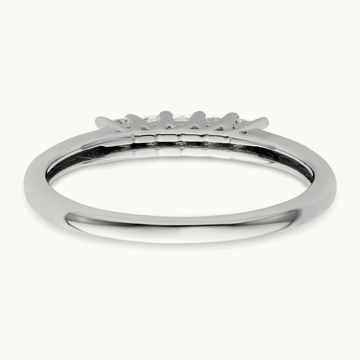 5-Stone Diamond Band, 14K White Gold