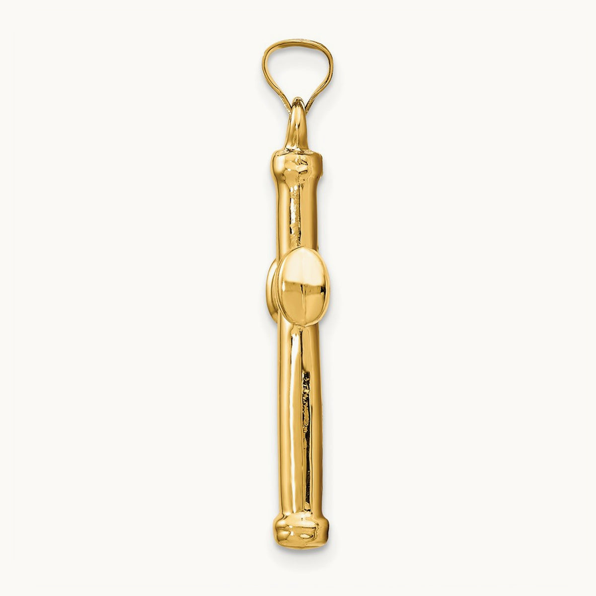 Polished Stamping Cross Pendant — 32.21mm
