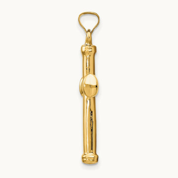 Polished Stamping Cross Pendant — 32.21mm