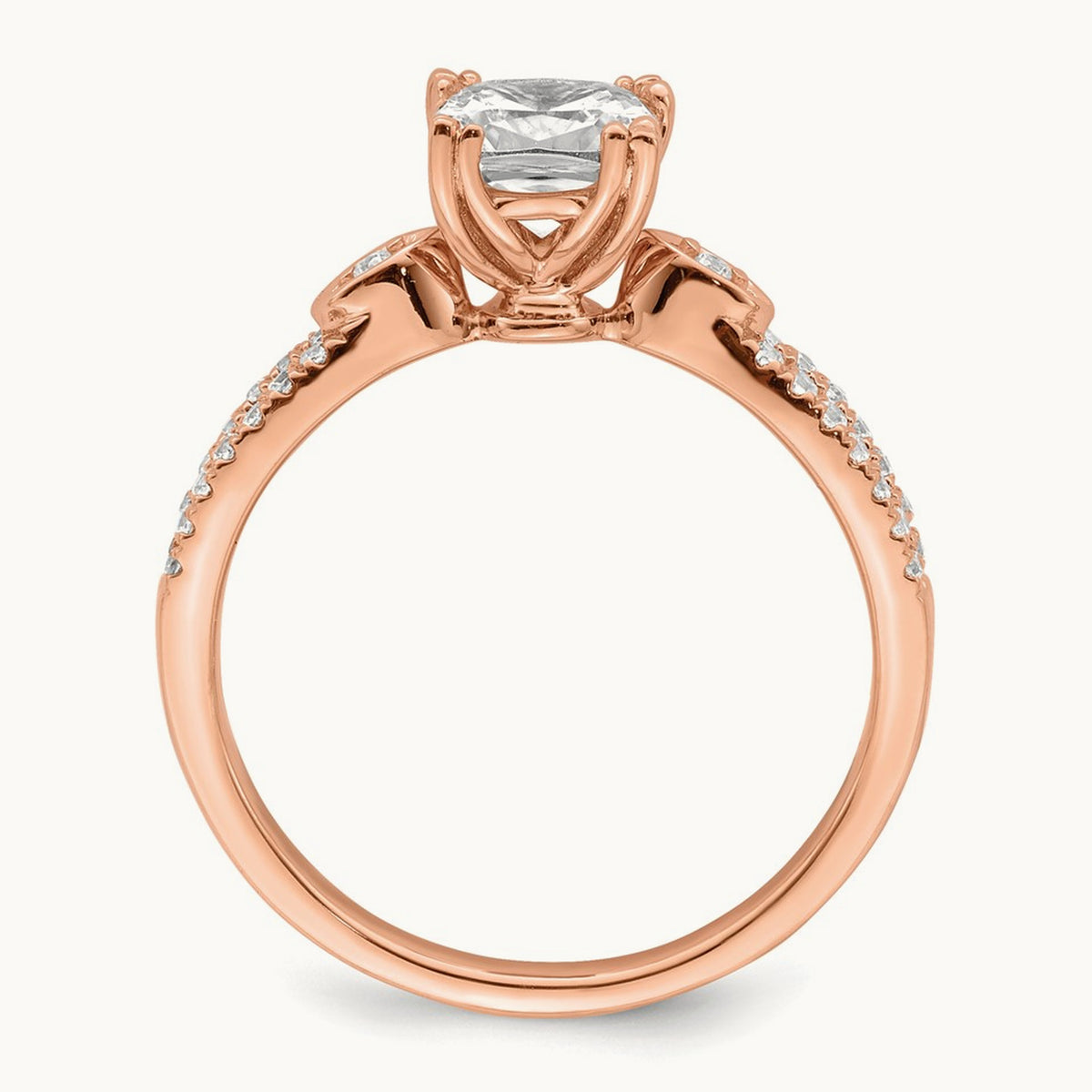 Cushion Semi-Mount Engagement Ring — 1 ct, 7