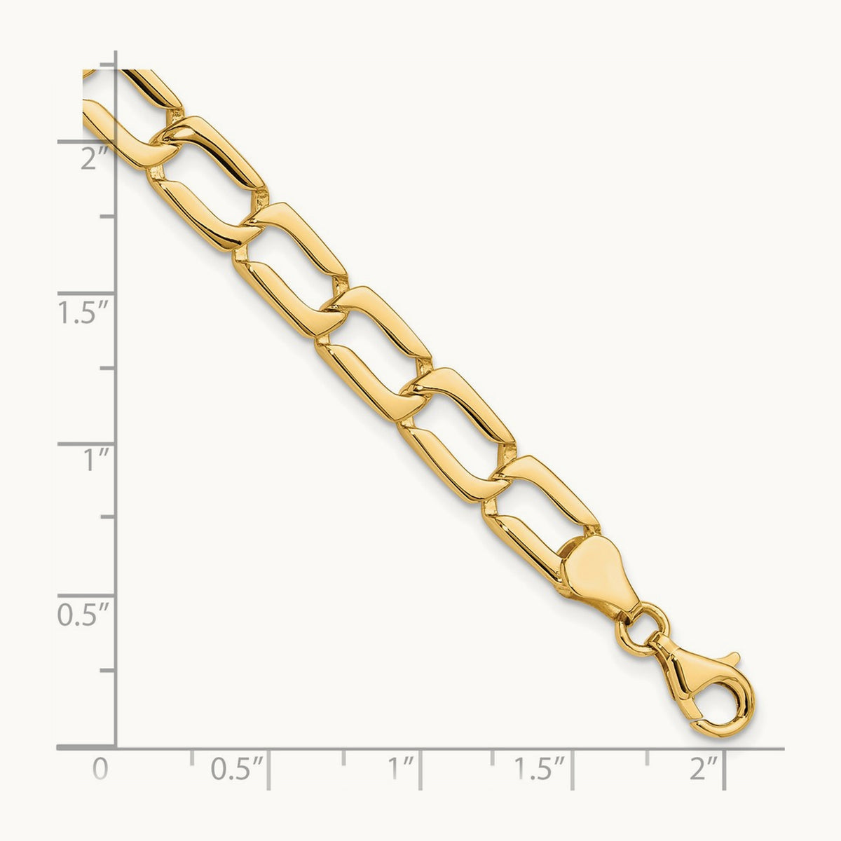 Polished Link Bracelet, 14K
