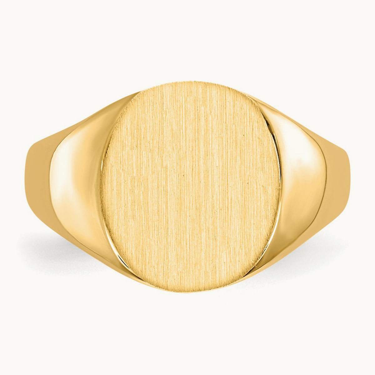10.0x11. Closed Back Signet Ring, 5mm, 14K
