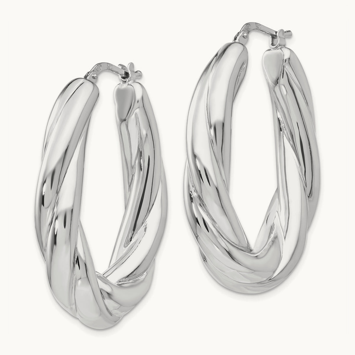 RH- Polished Hoop Earrings — Leslie's — photo set