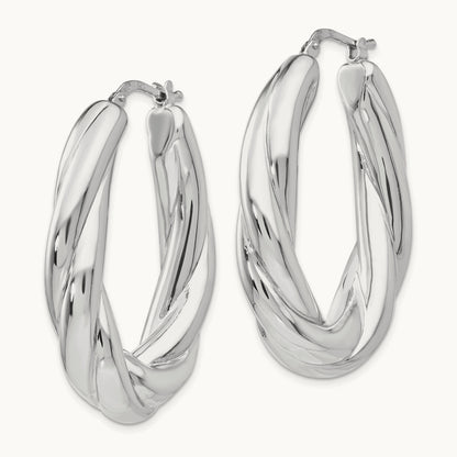 RH- Polished Hoop Earrings — Leslie's — photo set