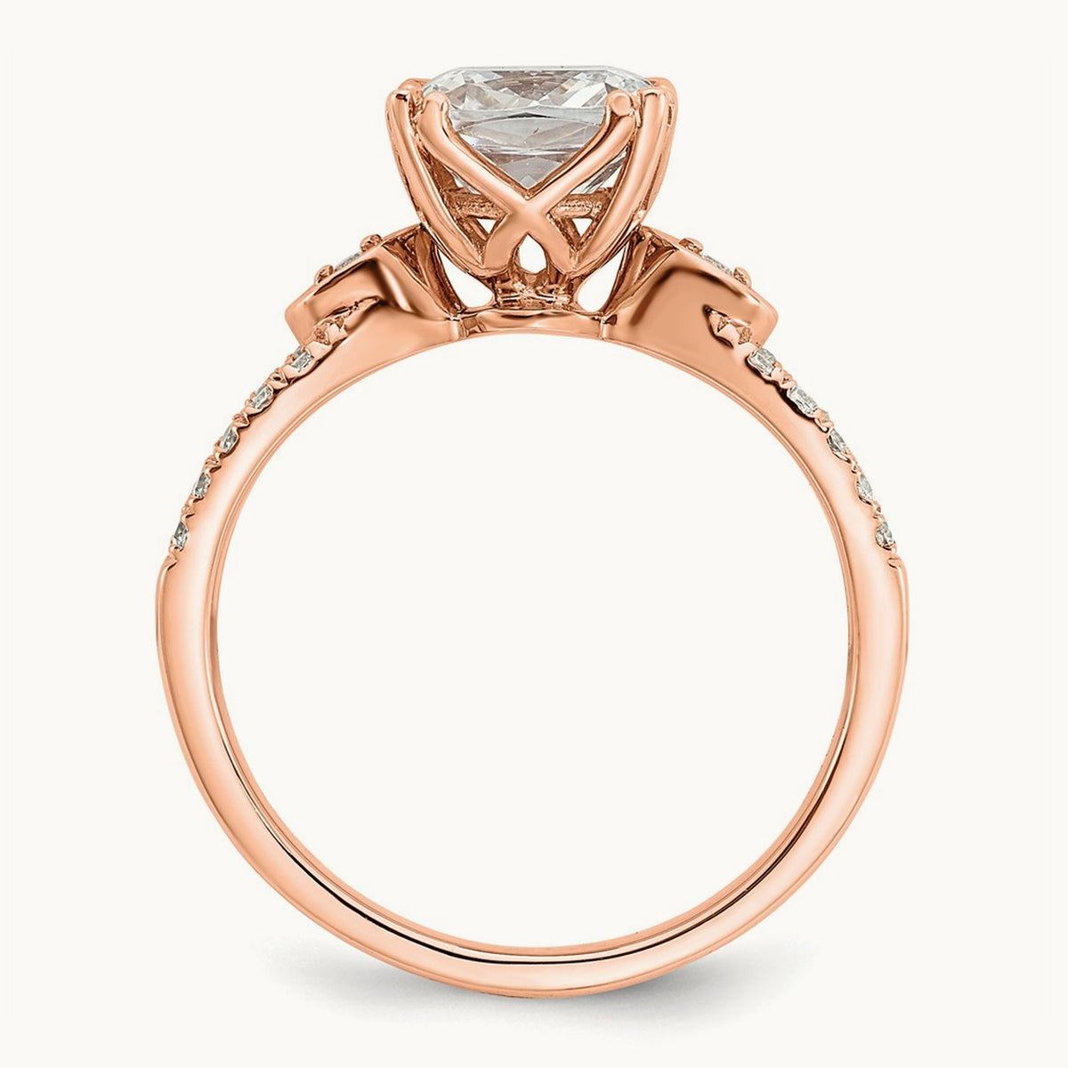 Cushion Semi-Mount Engagement Ring — 2 ct, 7