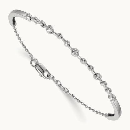 Diamond Bangle Bracelet — photo set