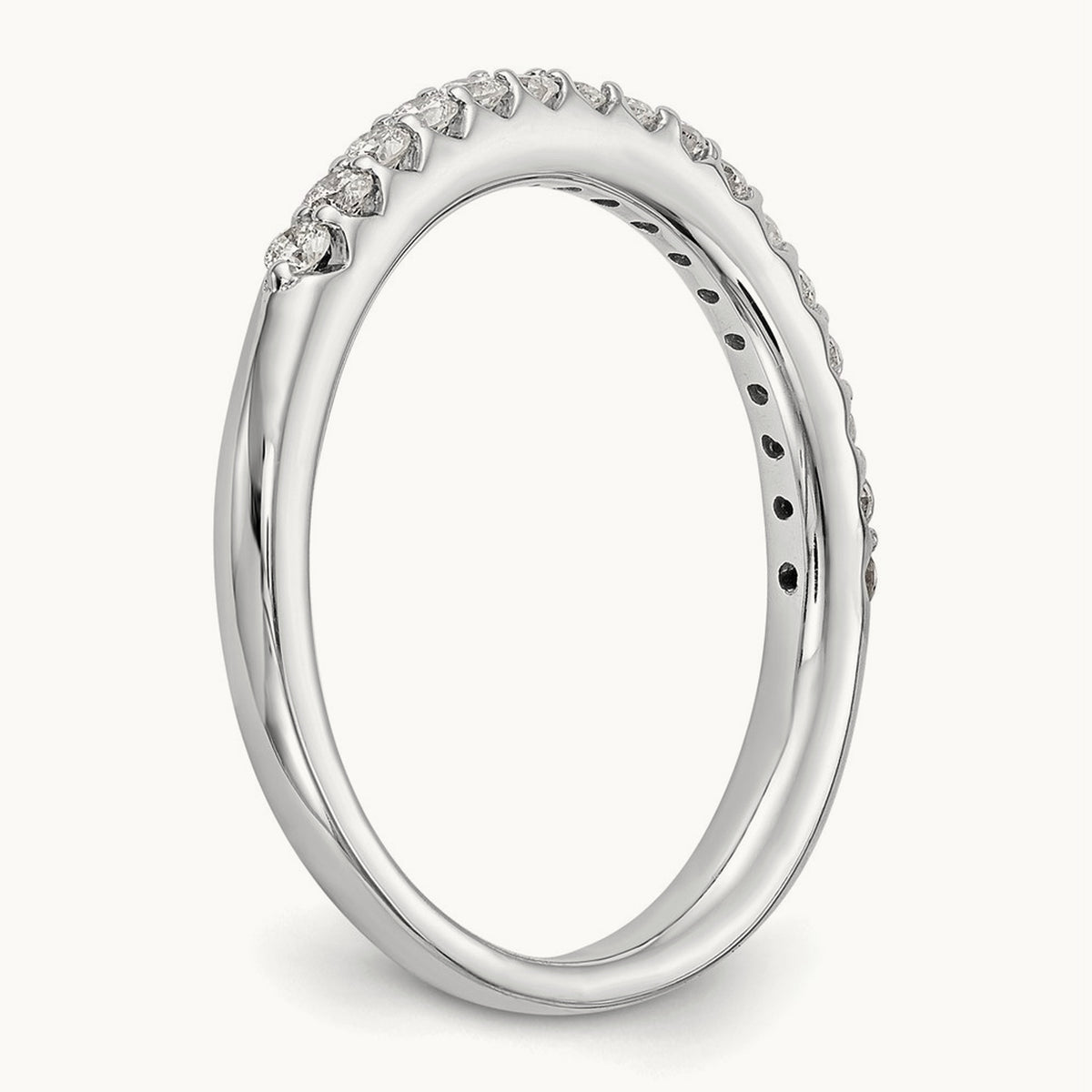 Diamond Wedding Band, 14K White Gold