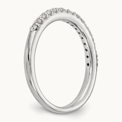 Diamond Wedding Band, 14K White Gold