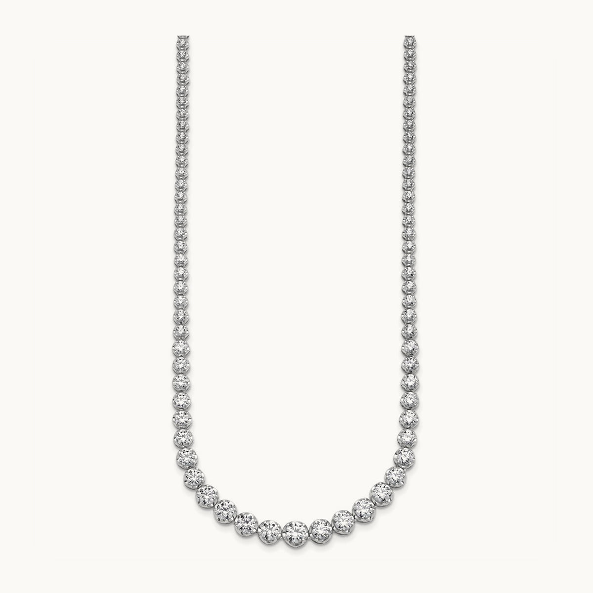 Graduated Tennis Necklace, 10.50 ct tw Lab-Grown Diamond