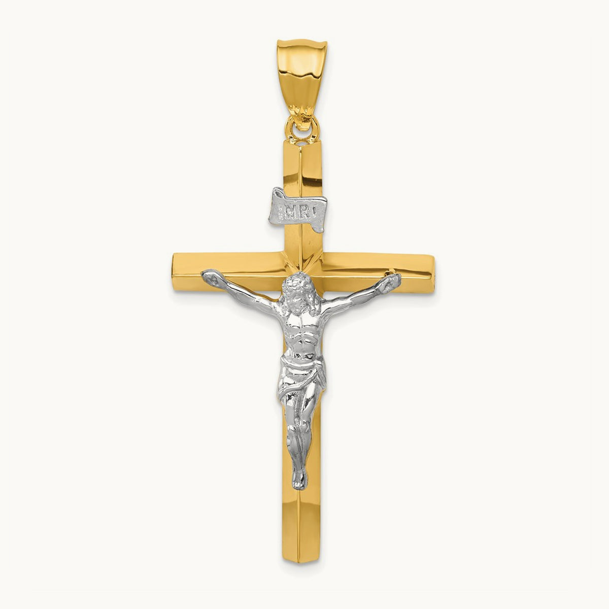 INRI Hollow Crucifix Pendant — photo set