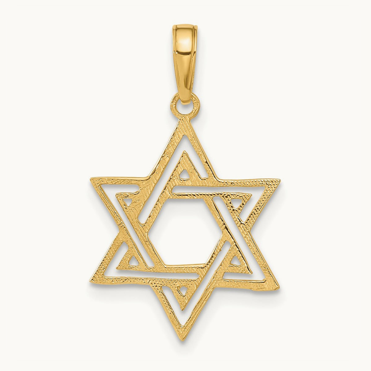 Star of David Pendant, 14K