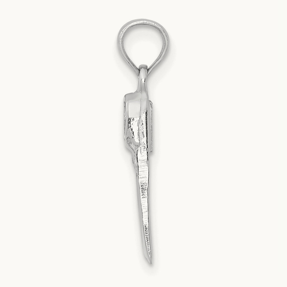 Scuba Flipper Charm — 14K White Gold