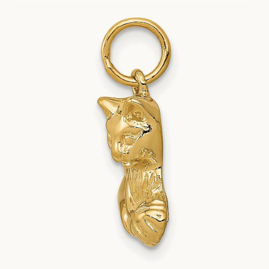 Cat Charm, 14K