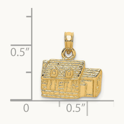 3D KINGS ARMS TAVERN WILLIAMSBURG, VA Charm, 14K