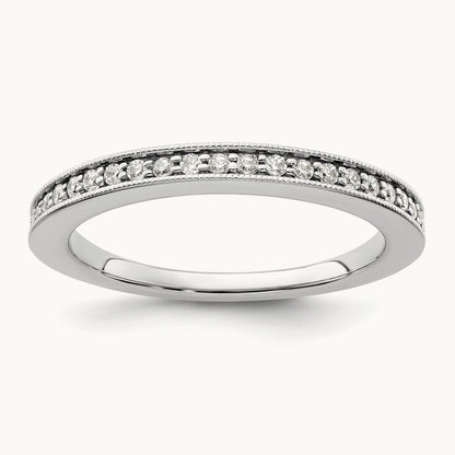 Diamond Band, 14K White Gold