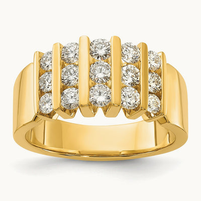 Fashion Band, 1.00-3.00 ct tw Lab-Grown Diamond — 1 ct, 14K Yellow Gold