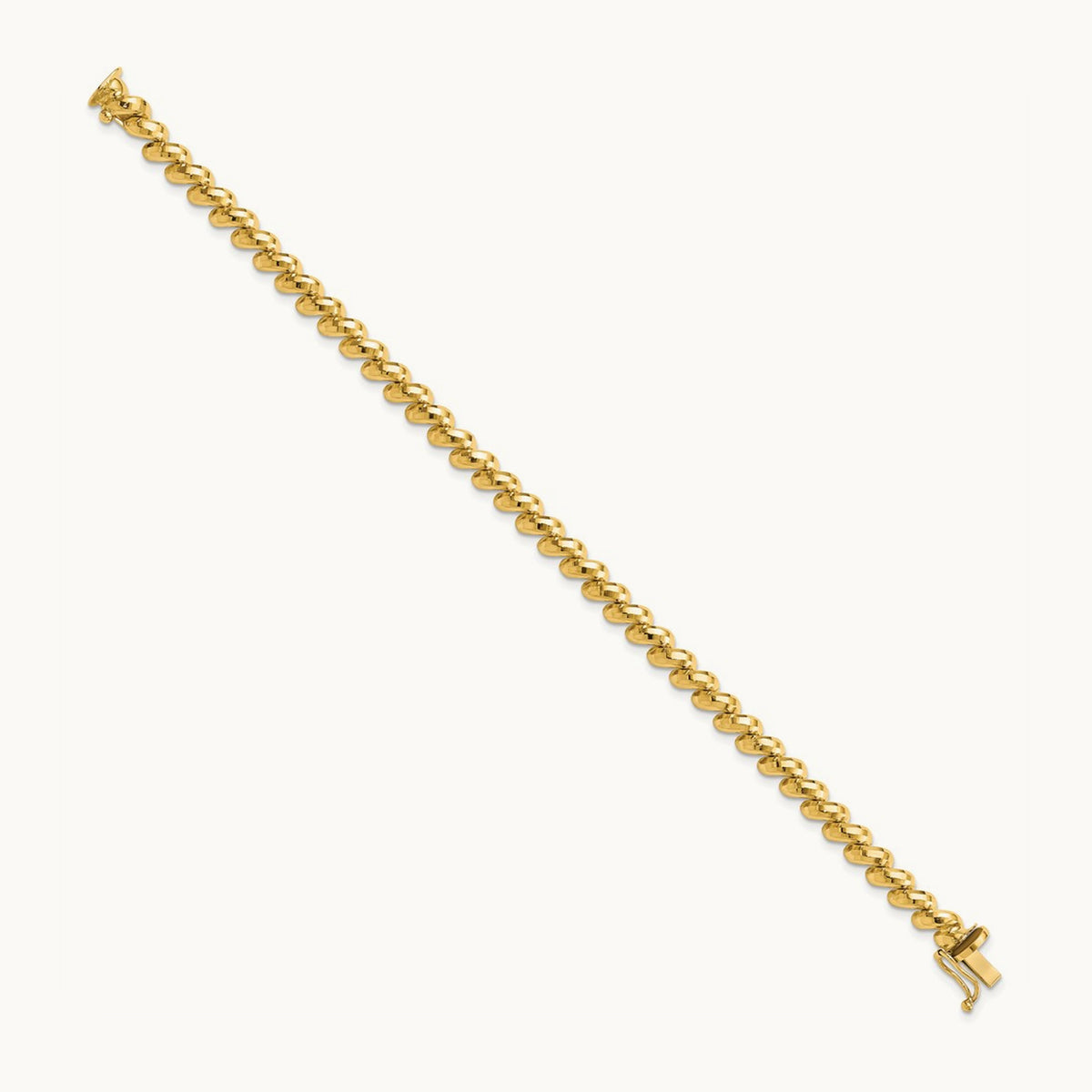 Faceted San Marco Bracelet — 14K Yellow Gold