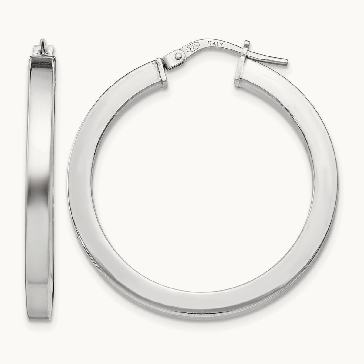 RH- Polished Hoop Earrings — Leslie's — 31mm