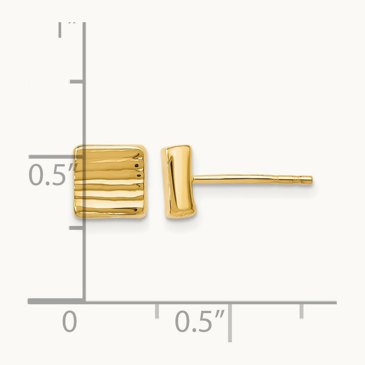 Post Earrings — Leslie's — 14K Yellow Gold