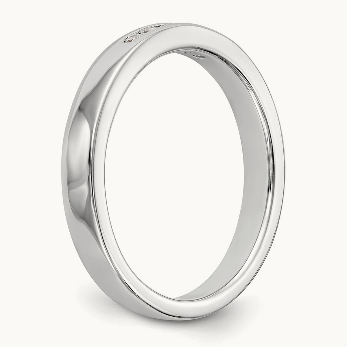 Setting: 5- Stone Closed Channel Band Mounting, 1.6mm — 14K White Gold