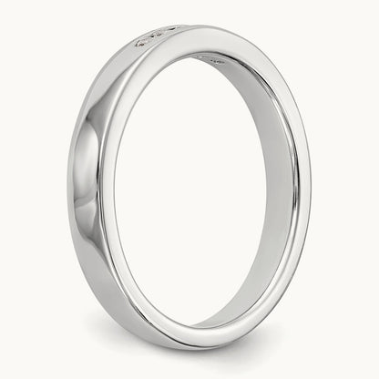 Setting: 5- Stone Closed Channel Band Mounting, 1.6mm — 14K White Gold