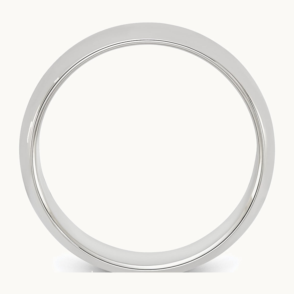 Sterling Silver 6mm Half Round Band